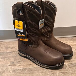 NWT Ariat Riveter Leather Steel-Toed Boots